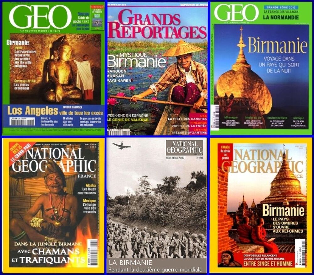 BIRMANIE -g&eacute;o - RANGOON / prixportcompris Livres et BD
