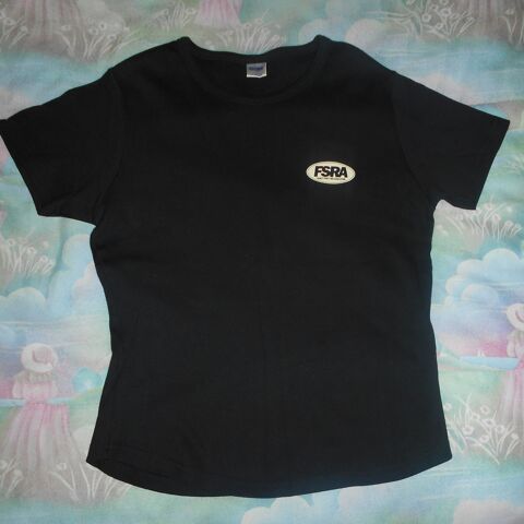 Tee-shirt FEMME taille L, noir avec motifs FSRA et rod, neuf 4 Ervy-le-Chtel (10)