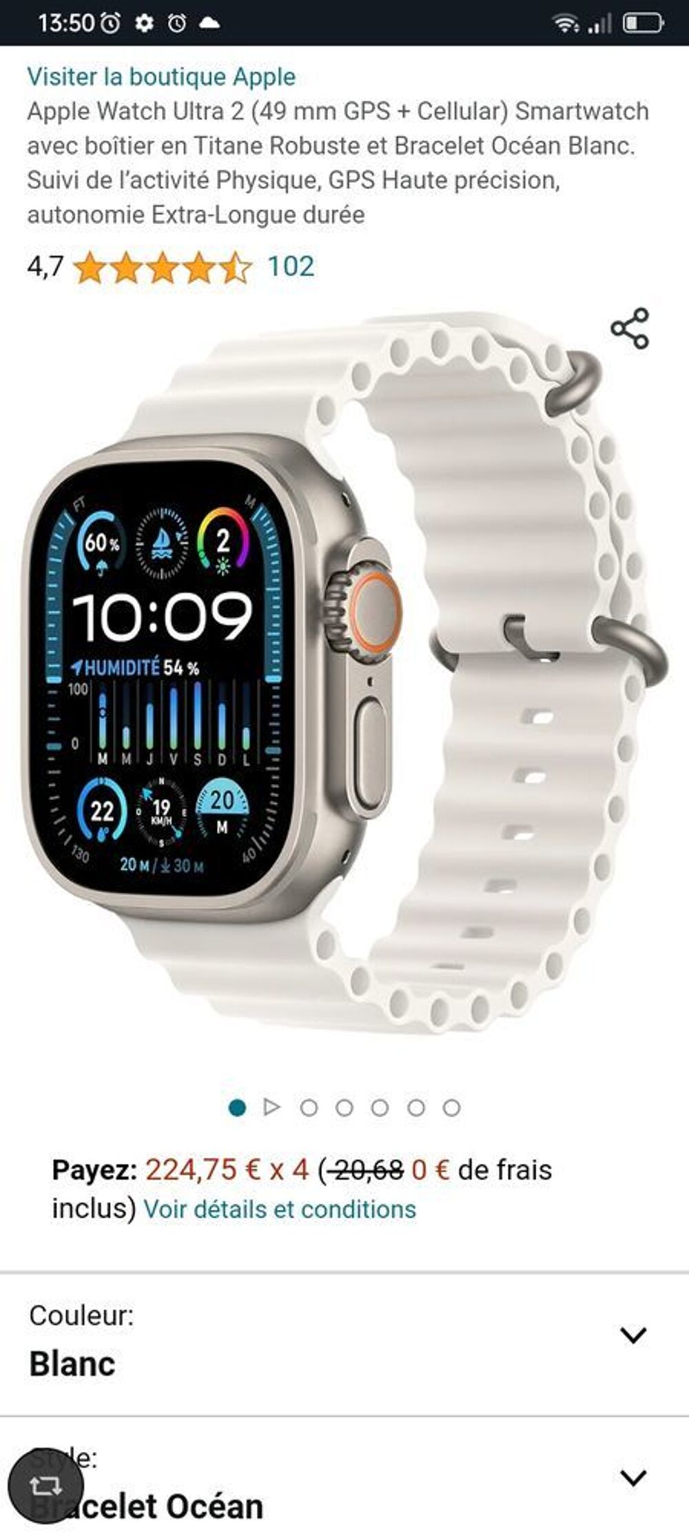 montre connect&eacute;e Téléphones et tablettes
