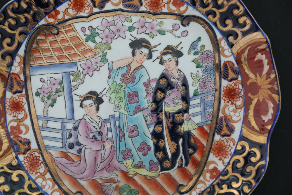 ASSIETTE CHINOISE 3 PERSONNAGES 