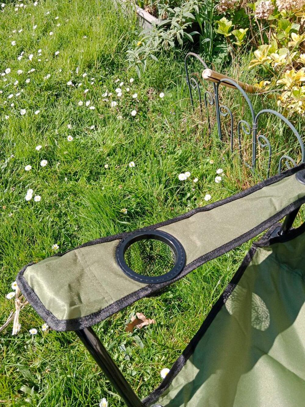 Chaises pliantes de camping &quot; avec porte-gobelet &quot; (prix d&eacute;gressif) Jardin