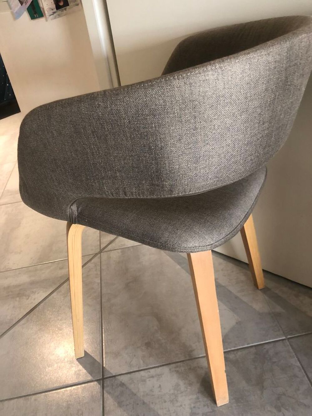 Chaise bois et tissus Meubles