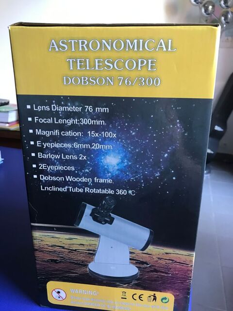 telescope d 'astronomie marque gobson 76/300 60 Mougins (06)