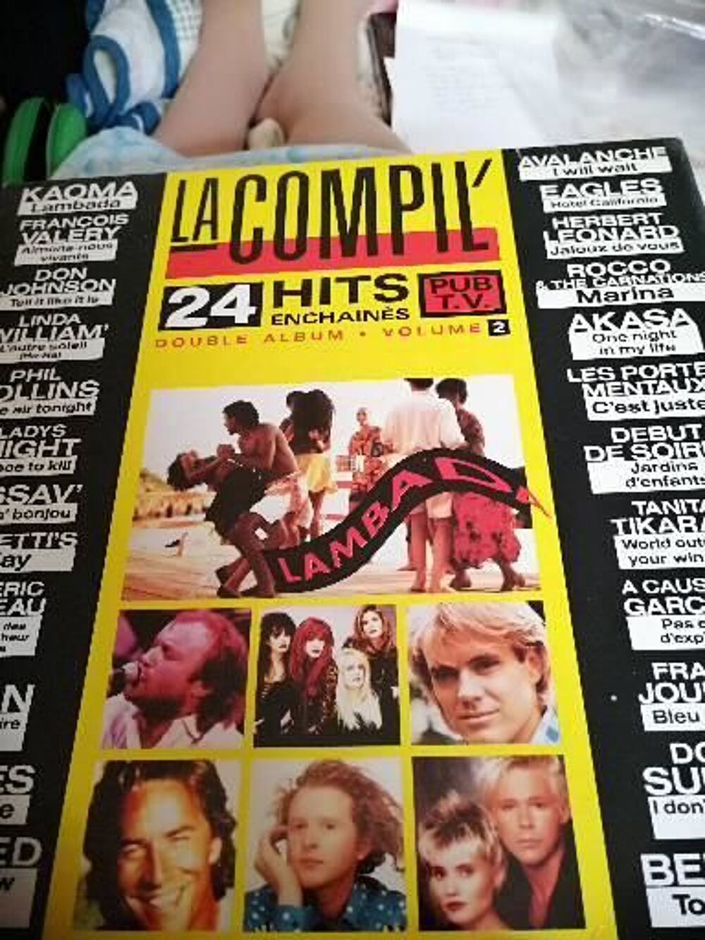 Vinyle 33 tours double album La Compil' 24 Hits 1989 CD et vinyles