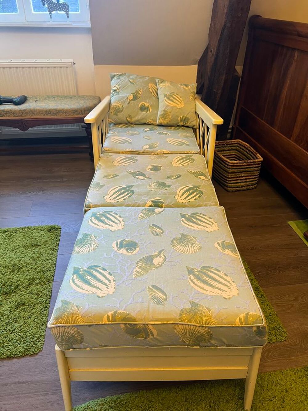 2 fauteuils style c&ocirc;tier / bord de mer, ann&eacute;es 1980 Meubles