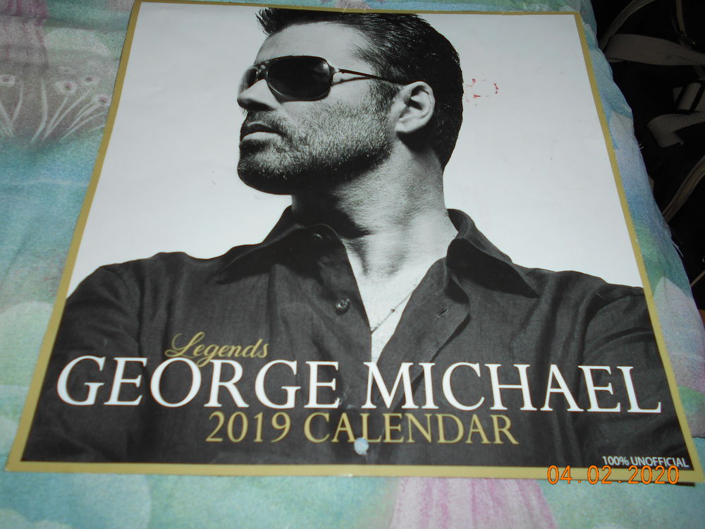 Calendrier 2019 George Michael + boite CD avec jaquette 