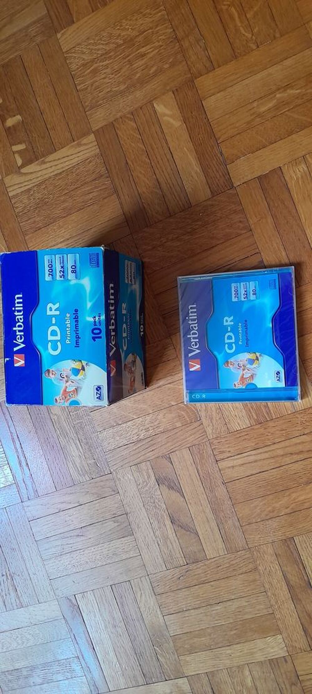 PACK DE 1O CD VIERGE IMPRIMABLE VERBATIM Photos/Video/TV