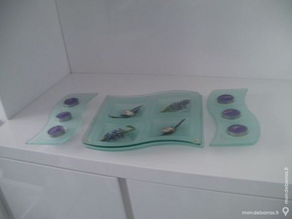 ENSEMBLE 3 PIECES avec bougies Décoration