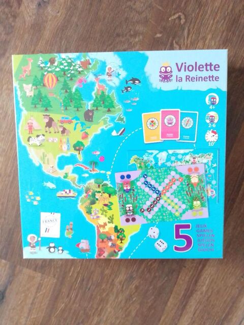 Jeu de socit 5 jeux en 1 Violette la reinette neuf  13 Aurillac (15)