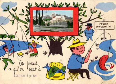 Carte postale  On prend ce qu'on veut � Lamontjoie  - 47 2 Argenteuil (95)