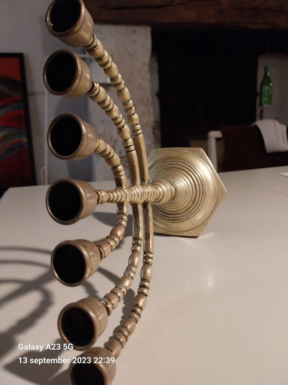 Menorah en laiton Décoration