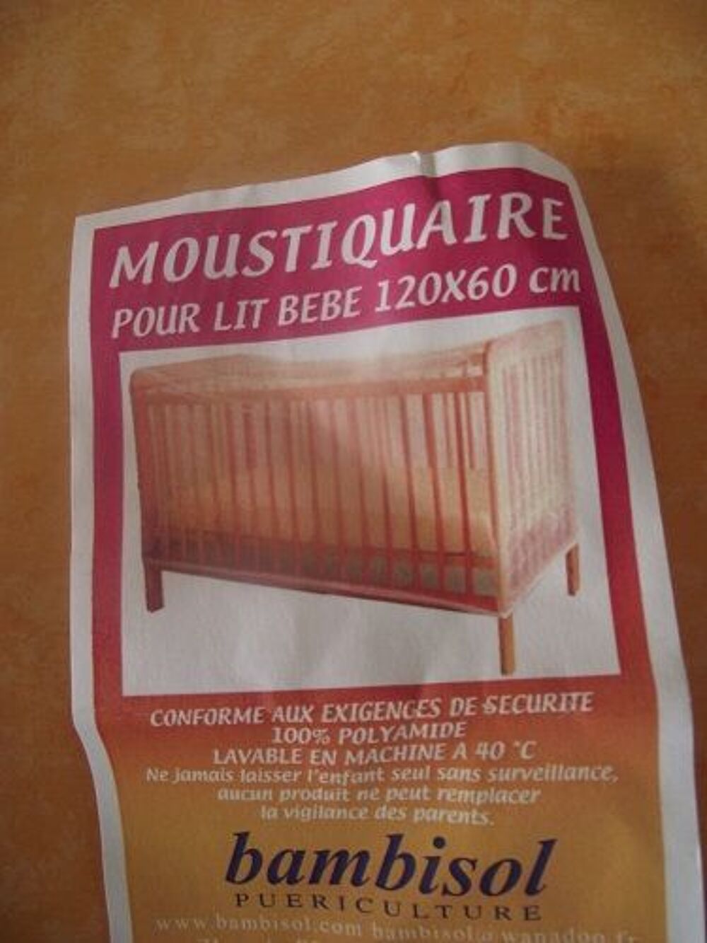 Moustiquaire pour lit b&eacute;b&eacute; Puriculture