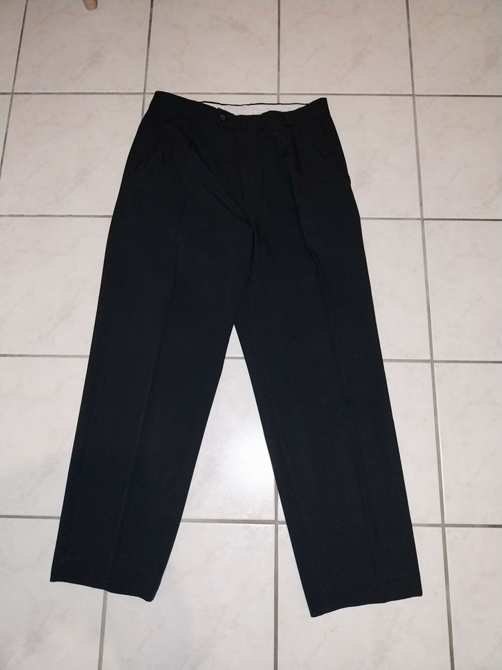 PANTALONS NOIRS CLASSIQUES HOMME TAILLE 42/44 Vêtements