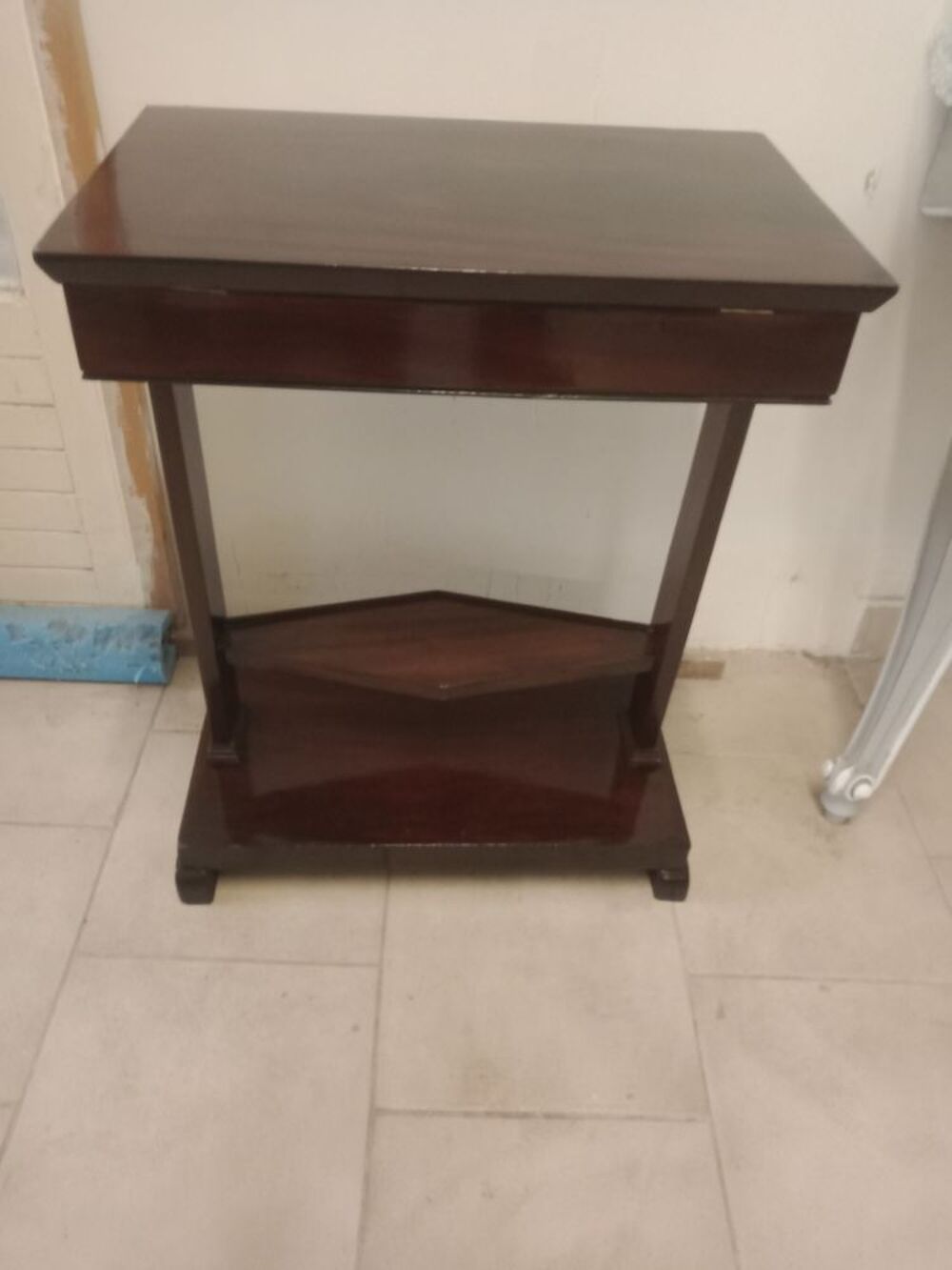 Coiffeuse plinthe acajou 19&eacute;me Meubles
