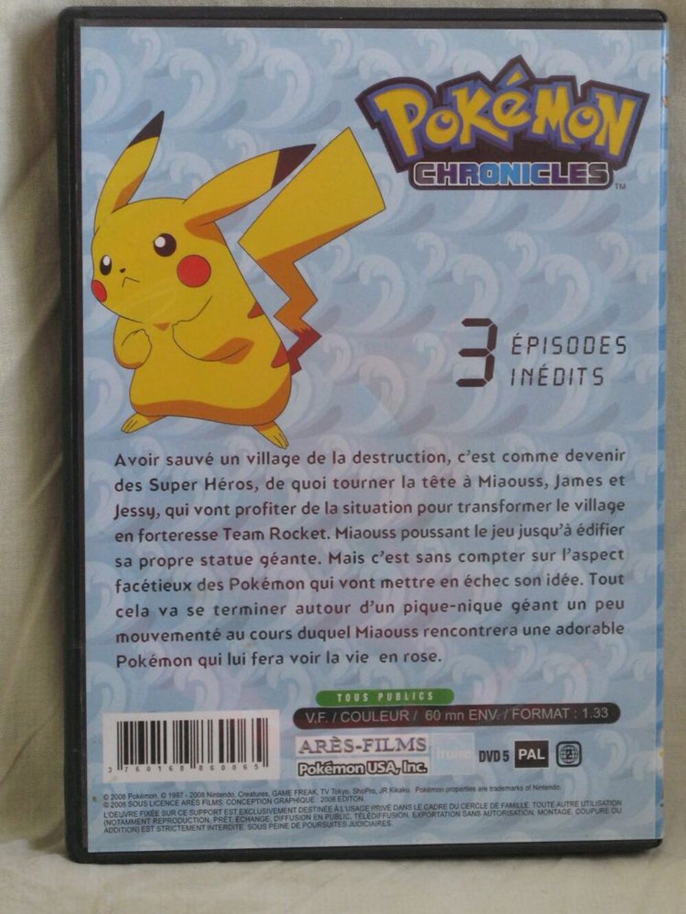 Pok&eacute;lmon Chronicles les r&ecirc;ve de Mirouss DVD et blu-ray