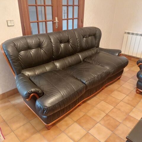 ensemble Canap� cuir Roche Bobois et 2 fauteuils 700 Voisins-le-Bretonneux (78)