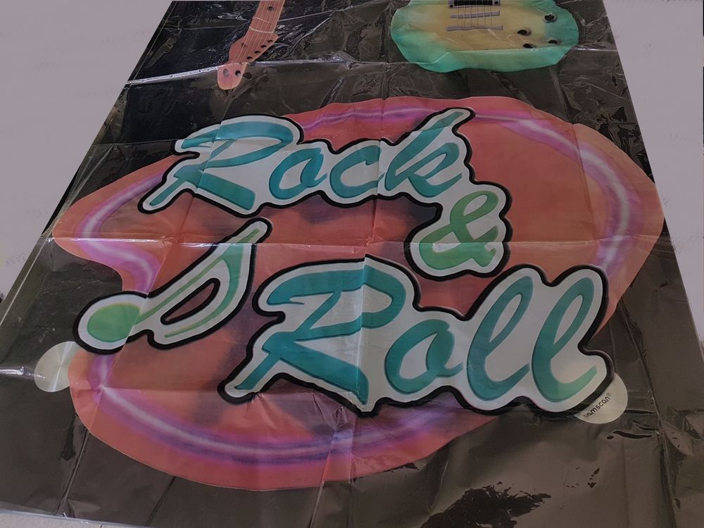 Nappe de table rock'n'roll neuve en platique Décoration