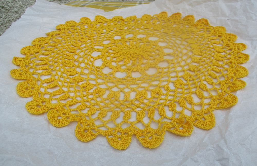 Napperon au Crochet fait main : Rond de 37 cm Décoration