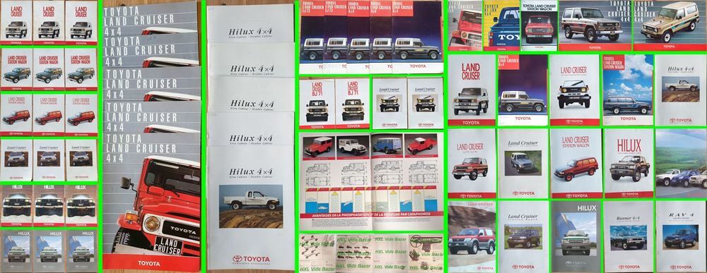 Brochures &amp; Prospectus commerciaux 4x4, vintage collection 