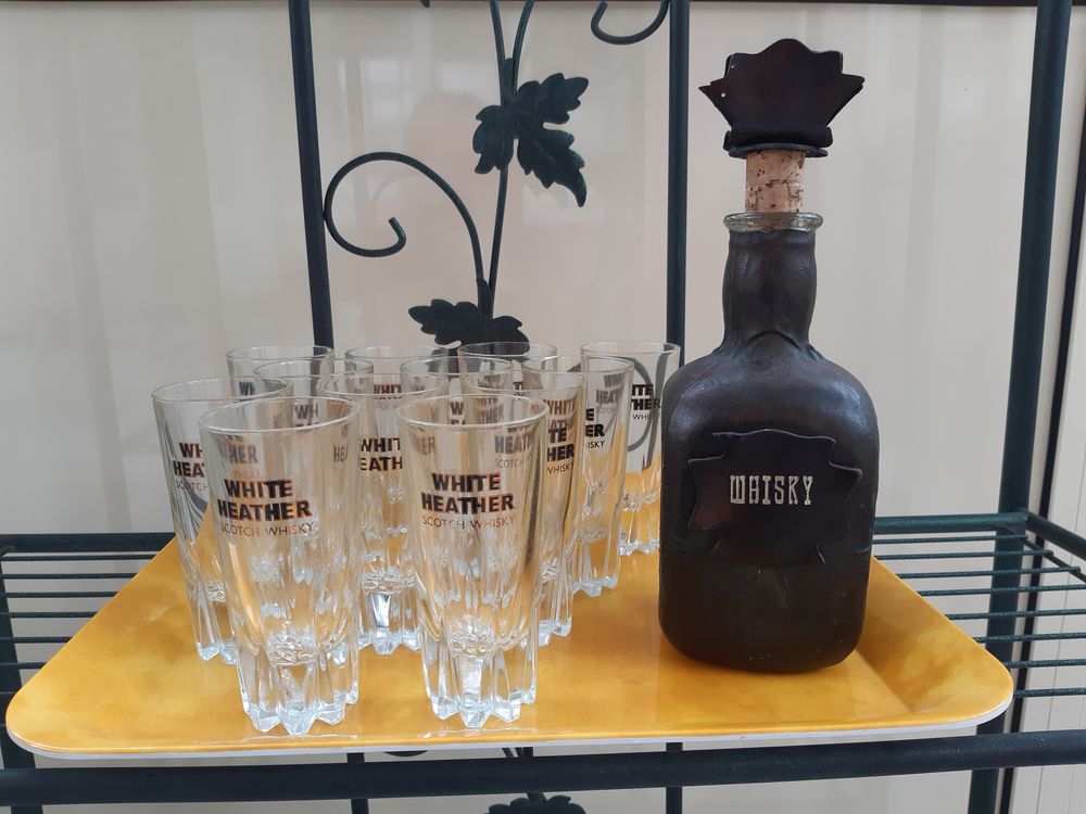 12 Verres Whisky WHITE HEATHER Décoration