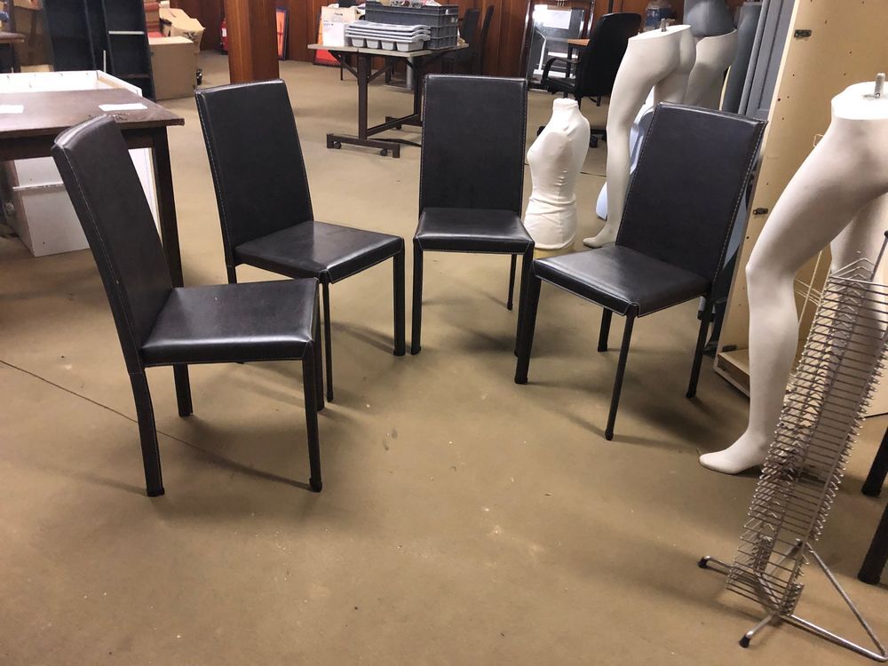 Lot de 4 chaises similicuir Meubles