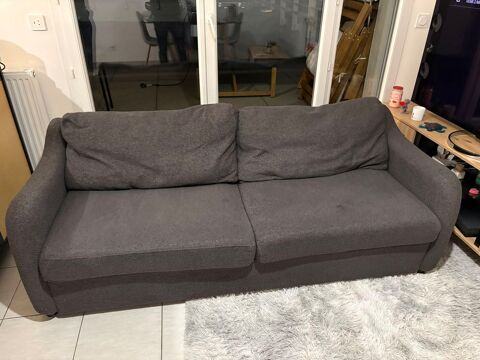 Canap� 3 places gris fonc� 100 Vaulx-en-Velin (69)