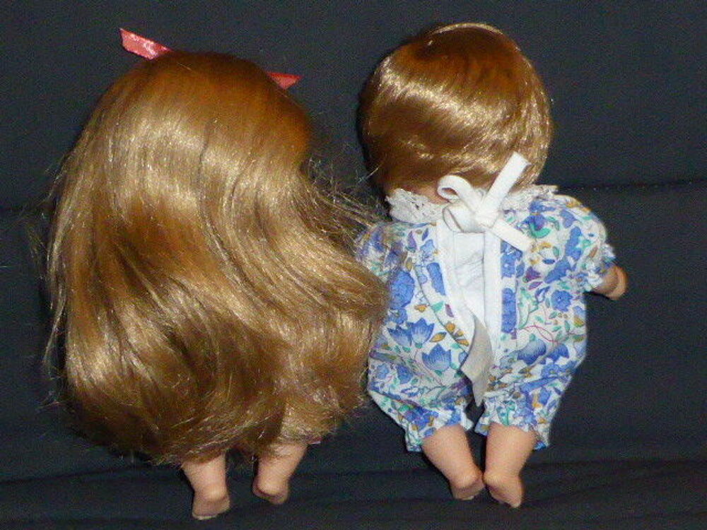 Lot Corolle Mini calin blond fr&egrave;re et soeur banc Jeux / jouets