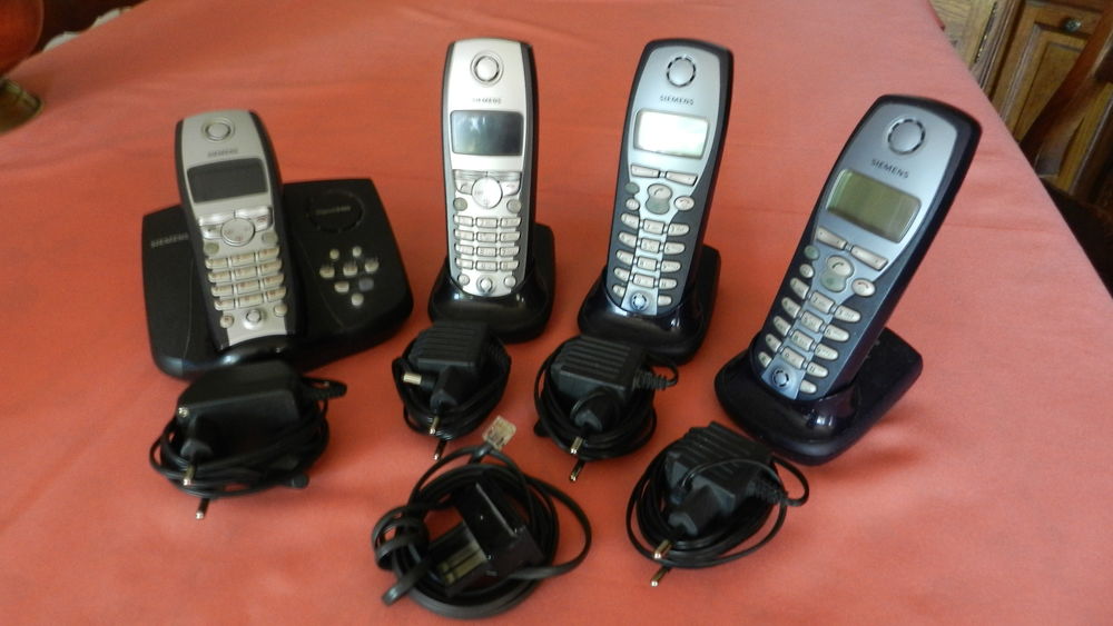 T&eacute;l&eacute;phone FIXE sans fil Siemens x 4 Téléphones et tablettes