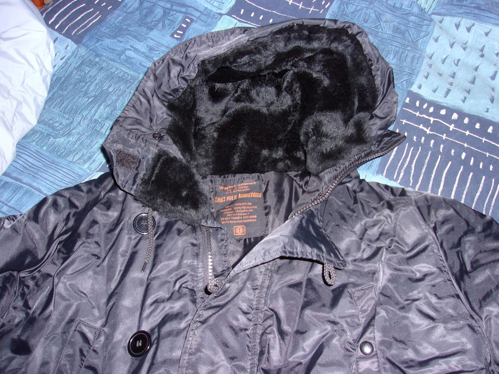 blouson noir homme avec doublure Vêtements