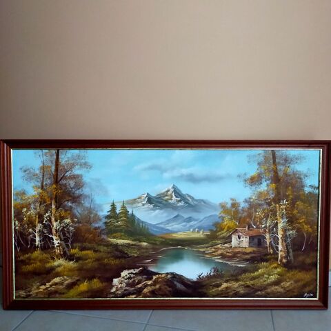 TABLEAU peinture sur toile. 30 Simandres (69)