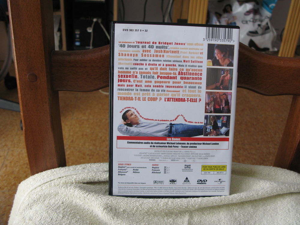 40 jours et 40 nuits DVD et blu-ray
