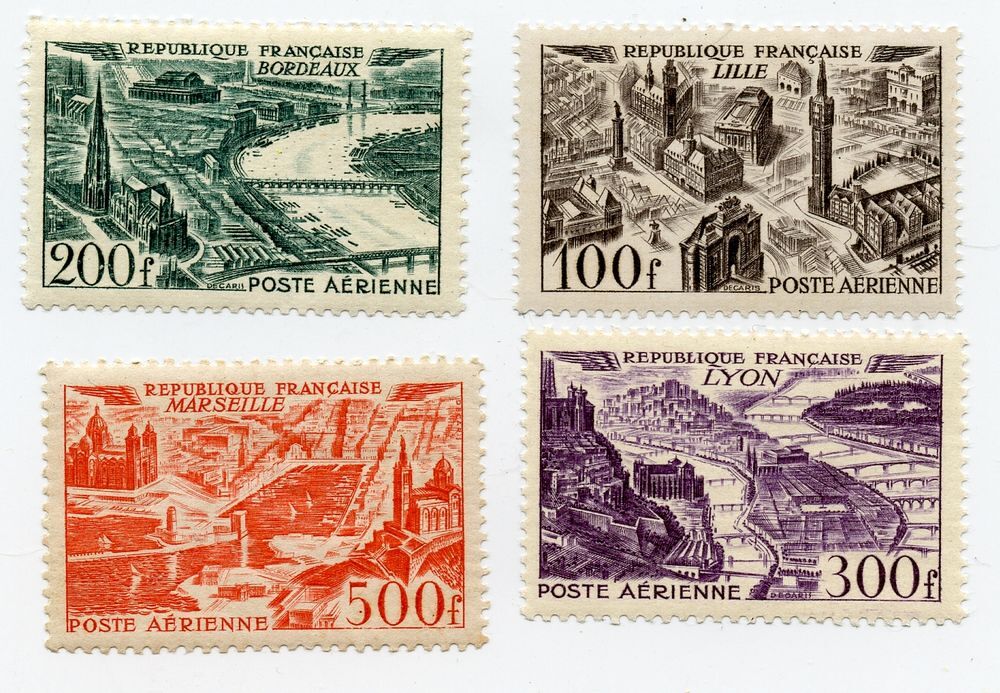 IMBRES FRANCE 1949 "Poste A&eacute;rienne **"PA n&deg; 24 &agrave; 27** 