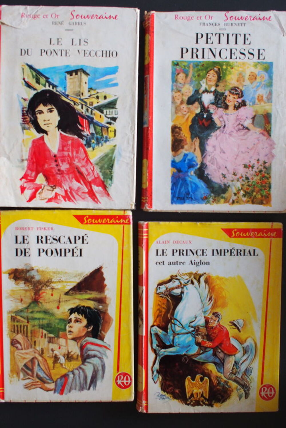 20 livres Id&eacute;al Biblioth&egrave;que rouge et or
Livres et BD