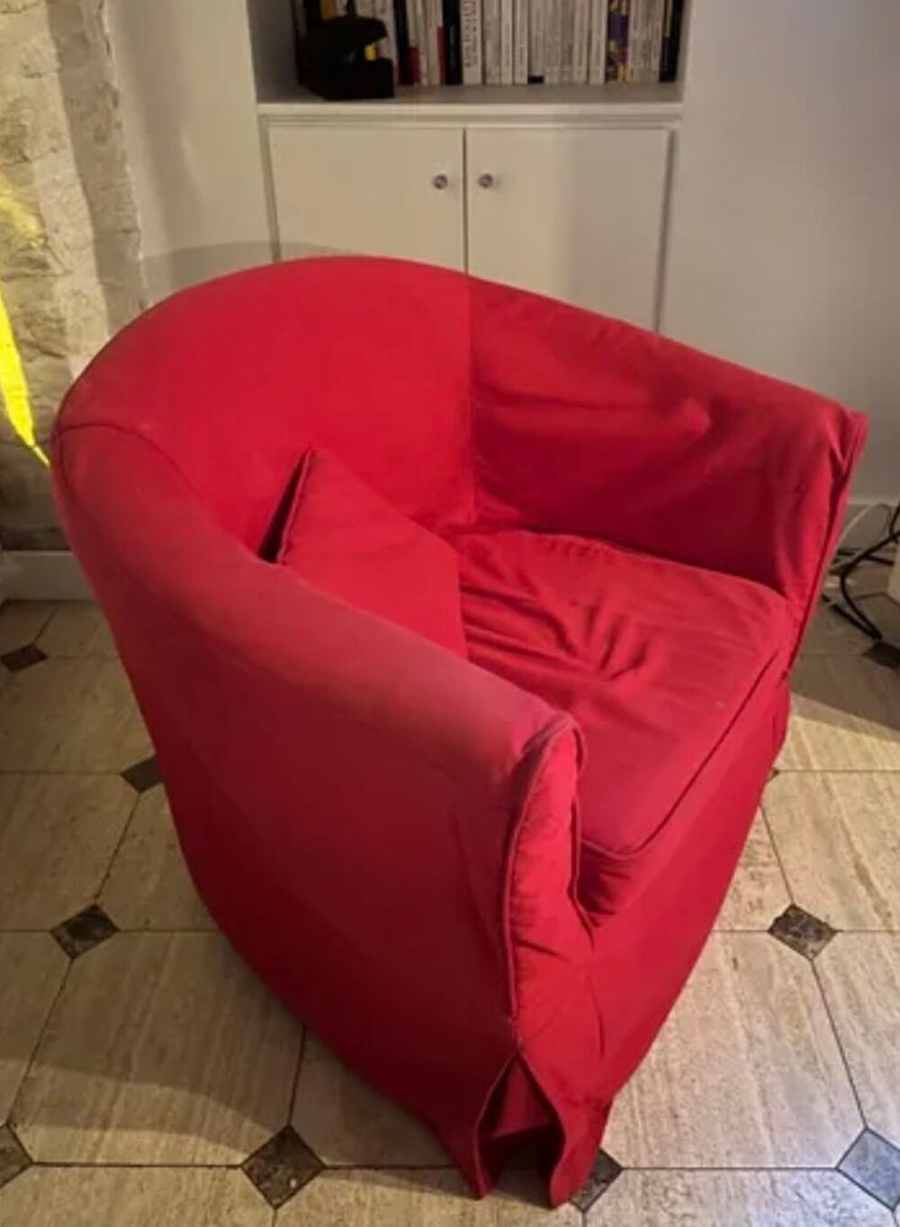 Fauteuil club rouge Meubles