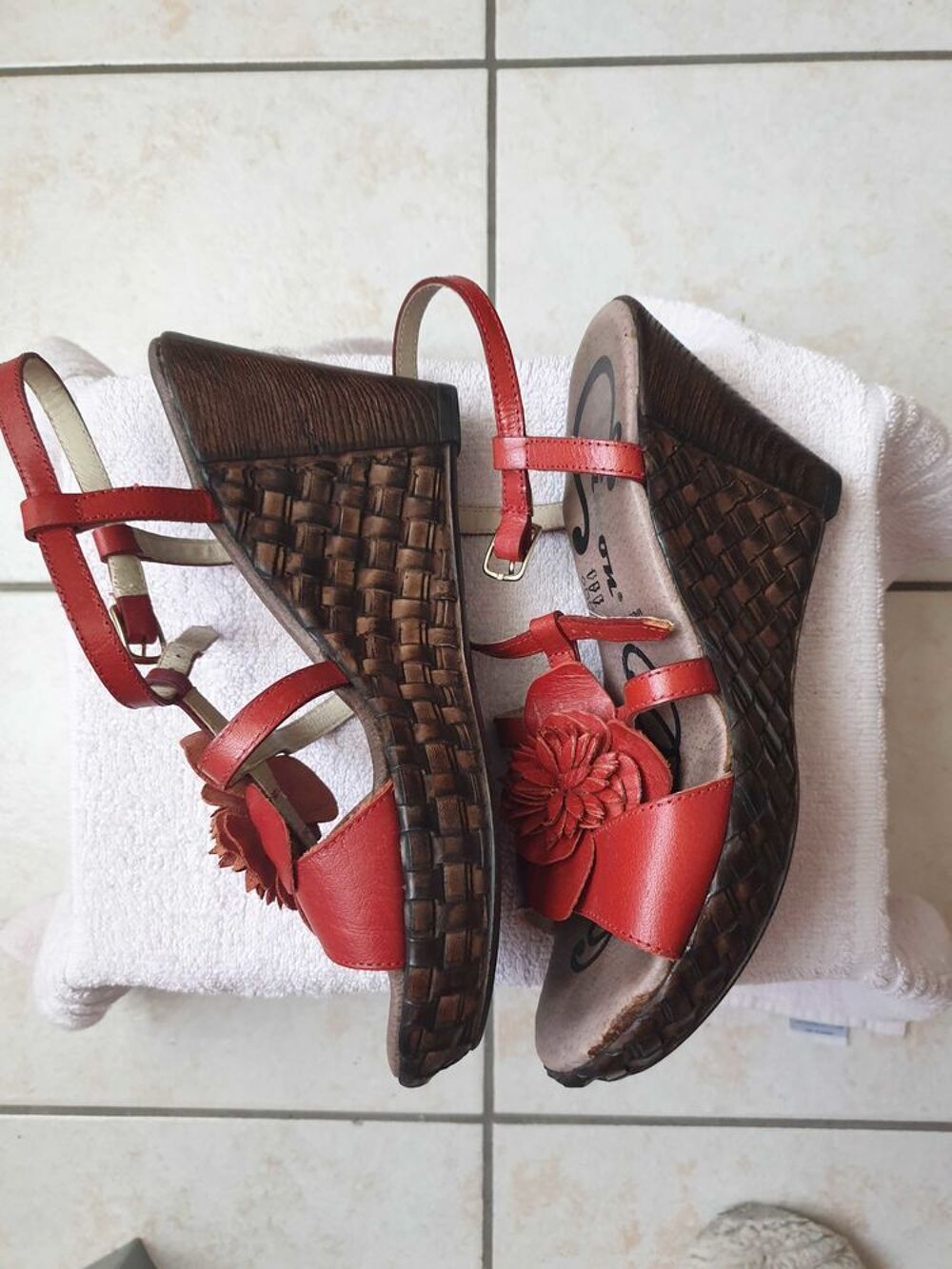 sandales d'&eacute;t&eacute; &agrave; talons femme Chaussures