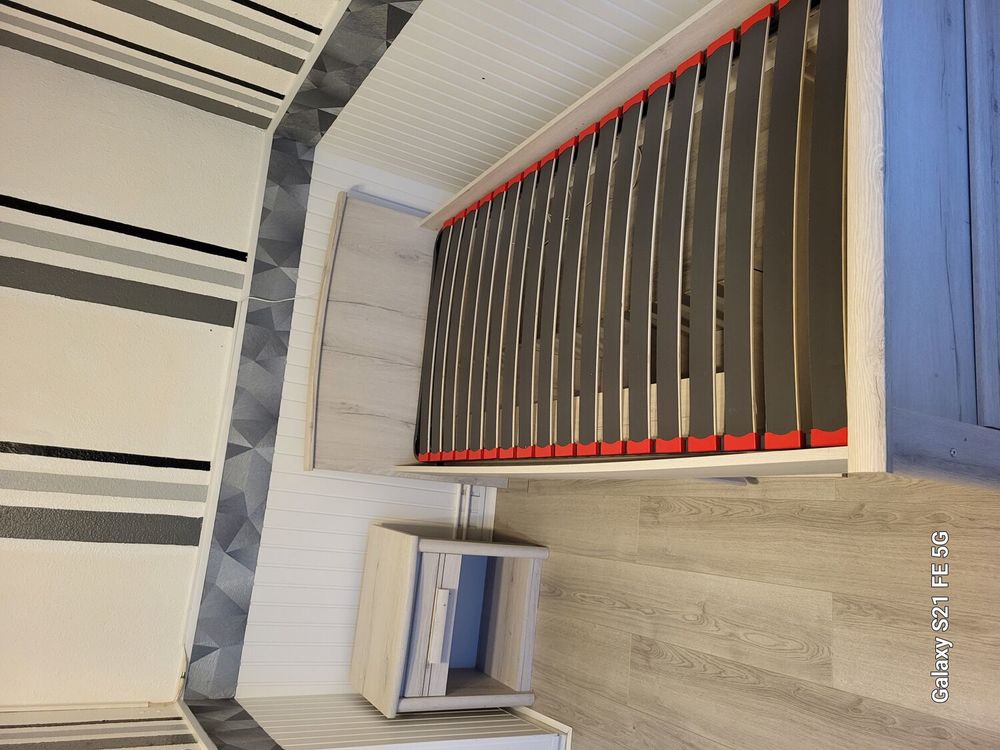 Chambre enfant grise blanchi Meubles