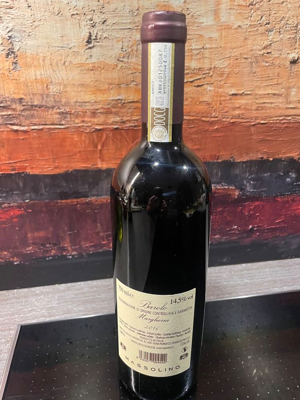 1 Bt BAROLO MARGHERIA 2016 - Massolino Piemont 95pk Cuisine
