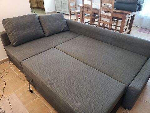 Canap 3 places tissu gris 400 Lambesc (13)