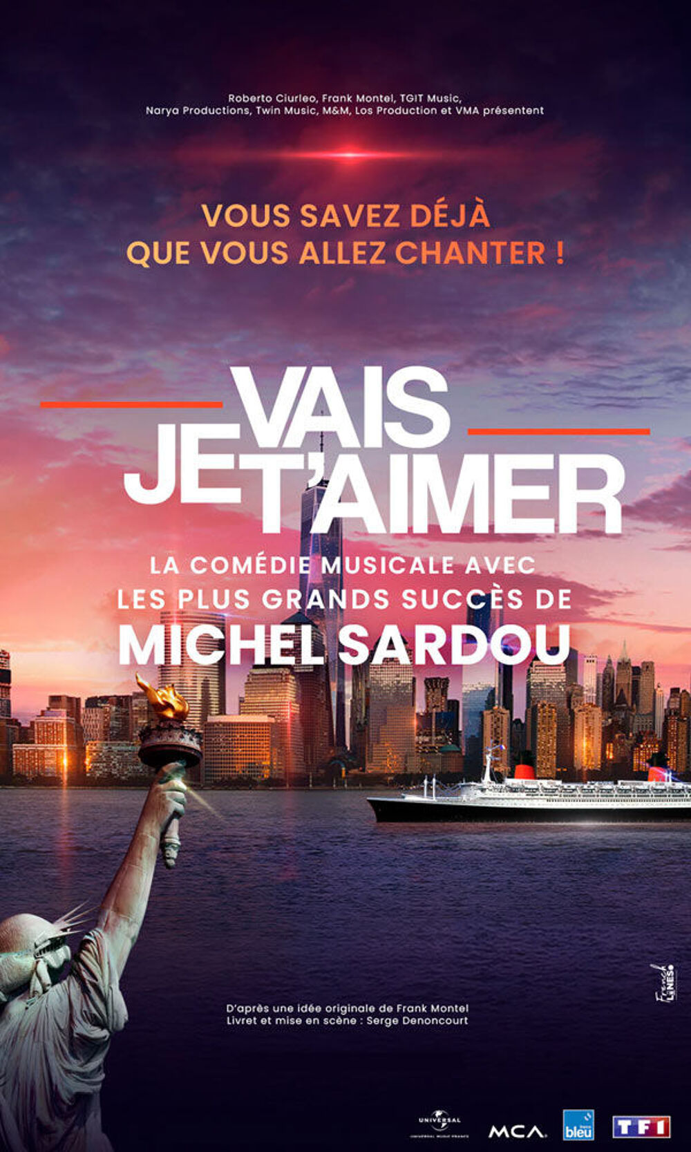 6 places com&eacute;die musicale JE VAIS T'AIMER (Michel Sardou) Billetterie