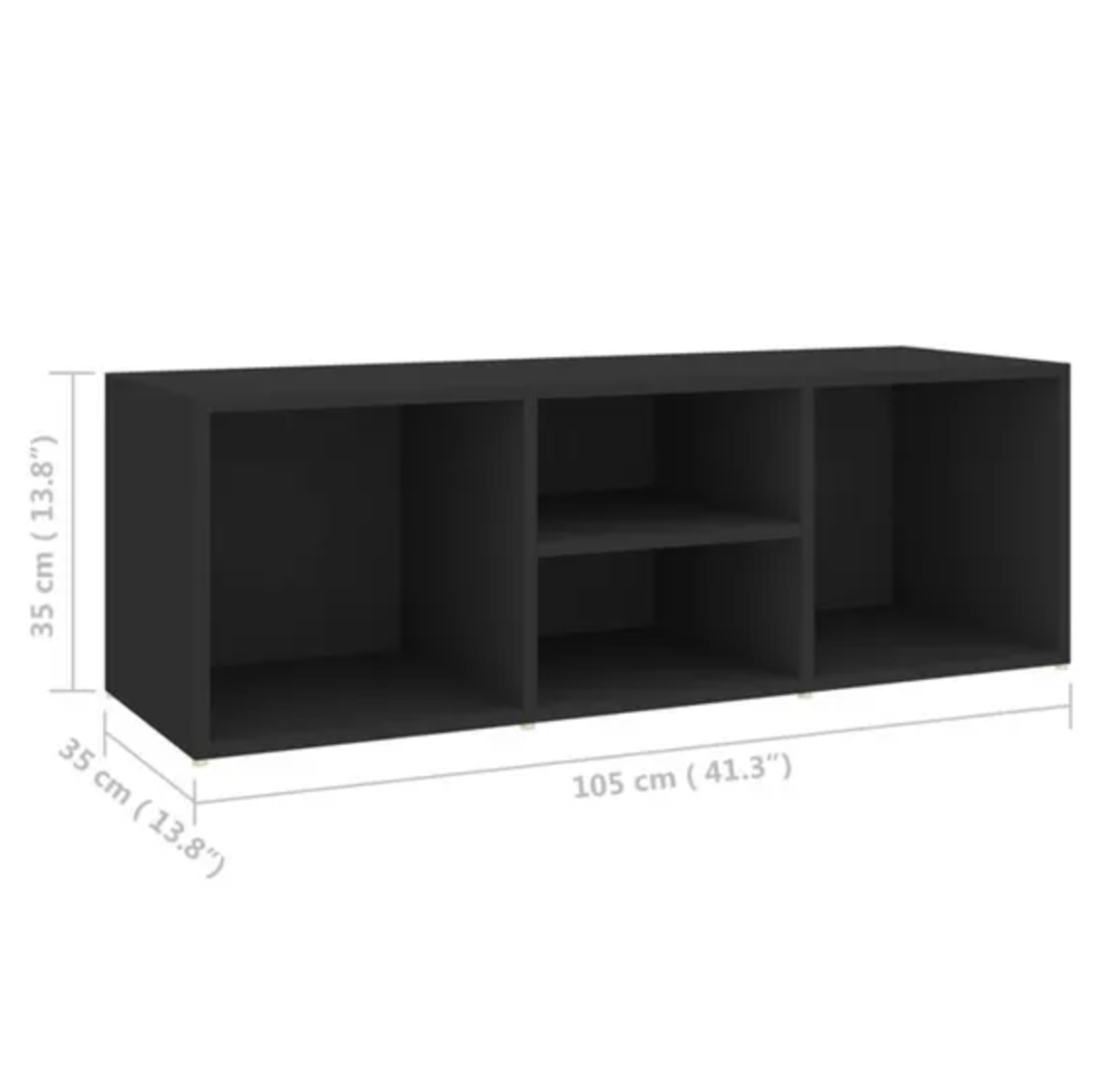 - Banc &agrave; chaussures - Noir 105x35x35cm Meubles