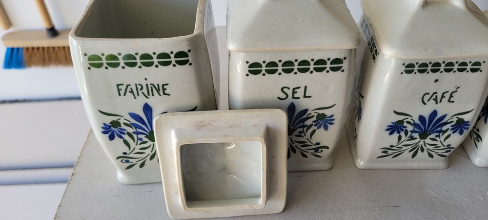 6 pots &agrave; &eacute;pices de chemin&eacute;e en c&eacute;ramique Décoration
