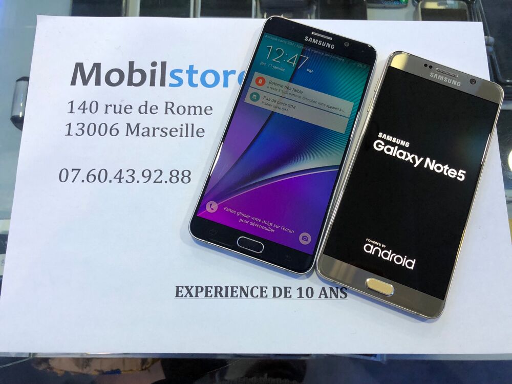 SAMSUNG GALAXY NOTE 5 32G garantie et facture Téléphones et tablettes