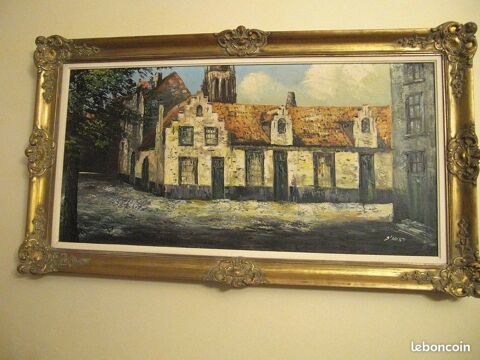 Superbe tableau du peintre D'Hont   La Ferme   0 Ingr� (45)