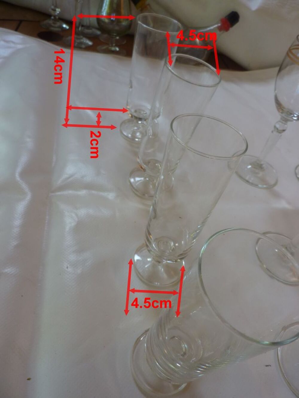VERRES ANCIENS ANN2ES 40/50 Décoration