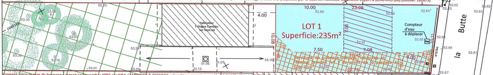 Vente Terrain Terrain viabilisé 239 m² ? Permis accordé maison 95 m² Beauchamp