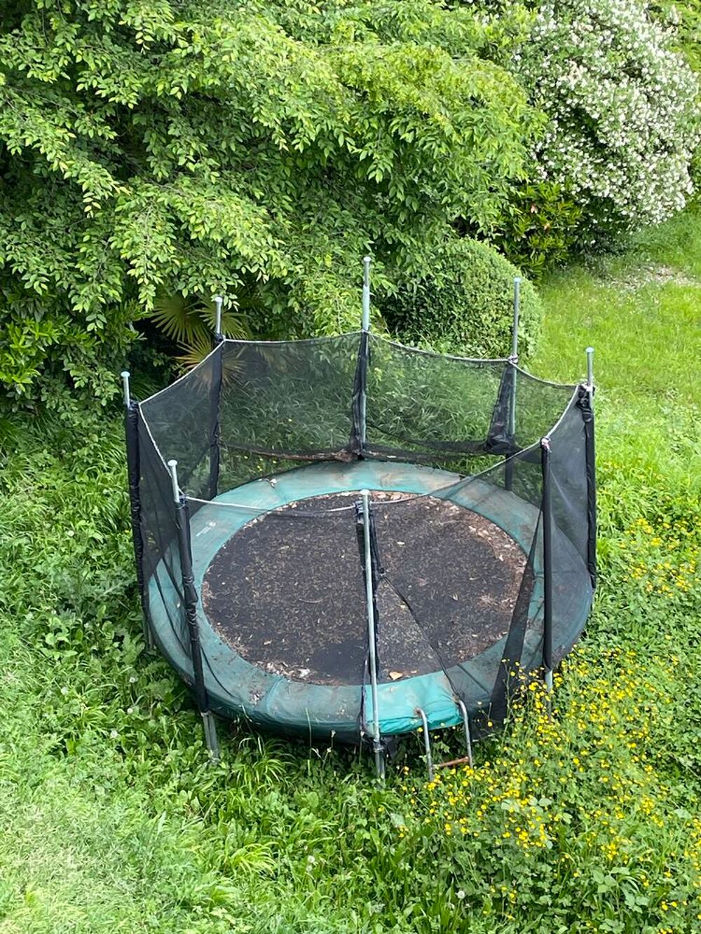 Donne trampoline et balan&ccedil;oire Jardin