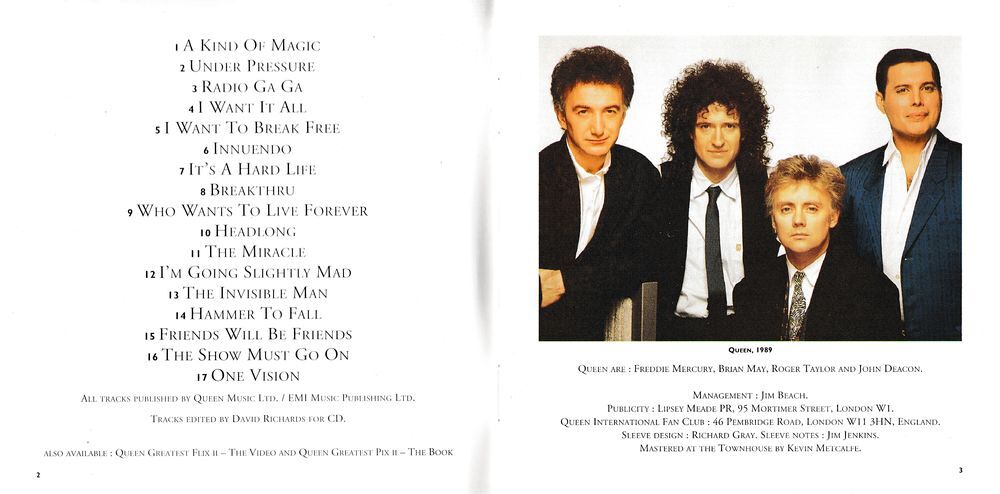 CD Queen Greatest Hits II CD et vinyles