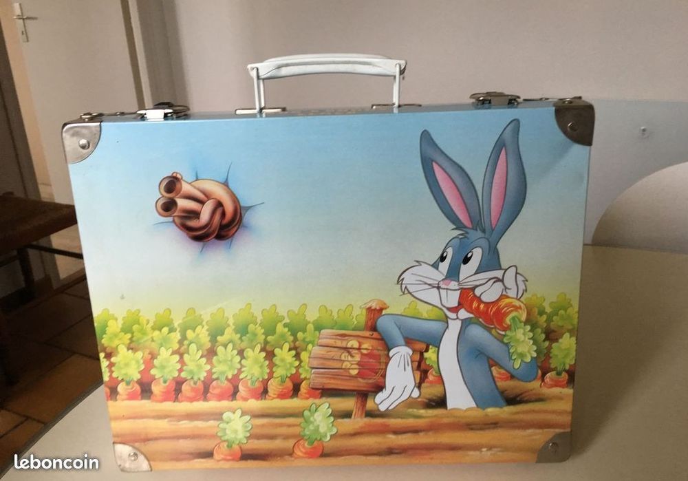 petite VALISE MALLETTE en m&eacute;tal dessin BUG'S BUNNY WB neuve Jeux / jouets