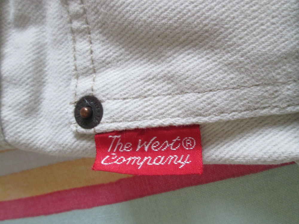 Pantalon jean beige The West Company homme taille 38/40 Vtements