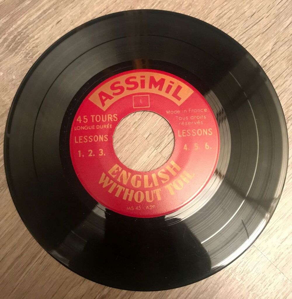 Assimil Anglais 11 disques 45T. Vintage Audio et hifi